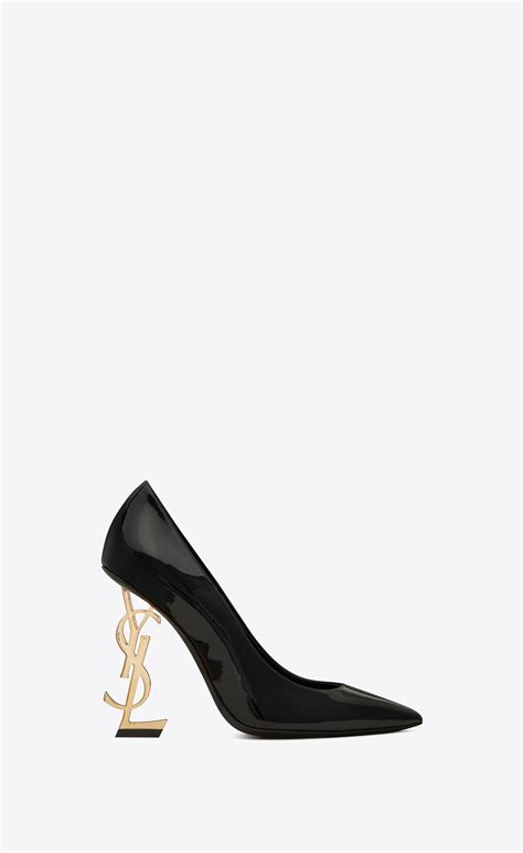 ysl gold heels|ysl closed toe heels.